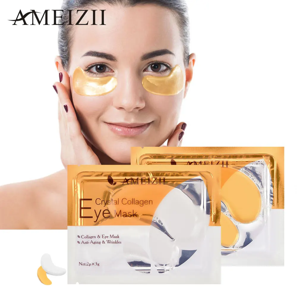 AMEIZII, золотые патчи для глаз, маска против морщин, патчи для глаз, для ухода за глазами, темные круги, удаляют коллаген, гель, протеин, пластырь для сна, мешки для глаз