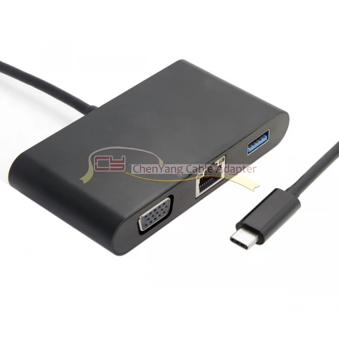 USB 3. 0 Type C для аудио и OTG Gigabit Ethnernet VGA женское зарядное устройство
