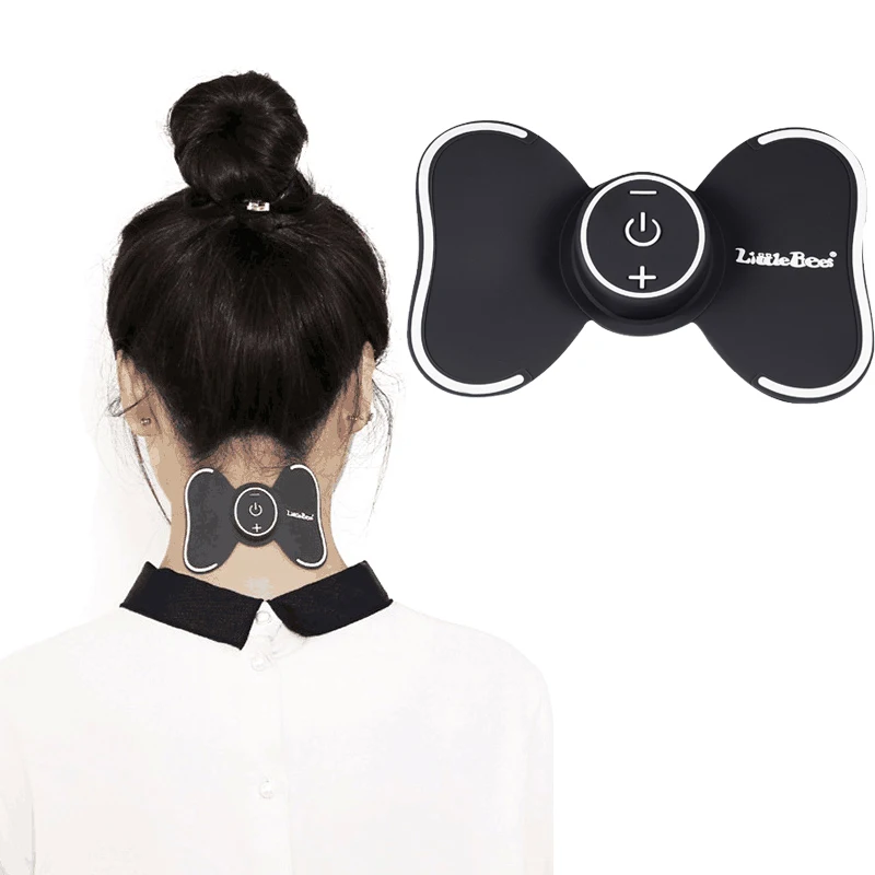 

TENS Electric Low Frequency Current Pulse Massager Pads for Shoulder Neck Waist Arm Legs Whole Body Massage Relaxation