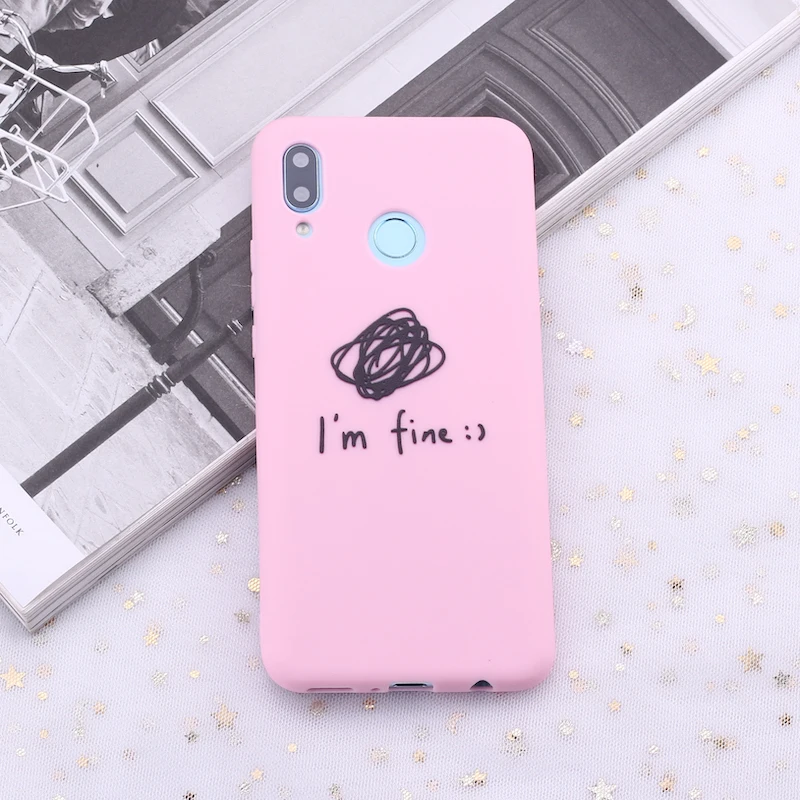 Силиконовый чехол для Xiaomi Mi Redmi Note 5 6 7 8 9 10 lite Pro Plus I am Fine Ok | Мобильные телефоны и