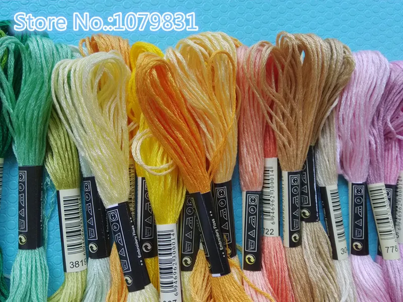 100 different similar DMC Colors embroidery threads hand thread cross stitch | Дом и сад