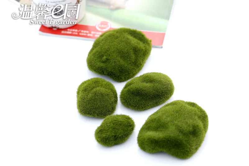 1 шт./лот моделирование bryophyte камень мох Флокирование ложный лужайка микро Пейзаж