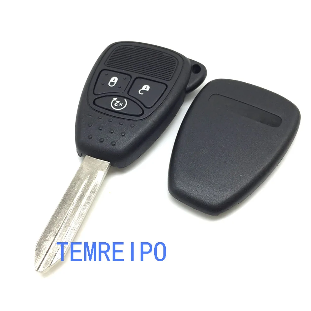 3 кнопки дистанционный Корпус ключа для Chrysler 300C Sebring Wrangler Dodge Jeep Cruiser компас брелок