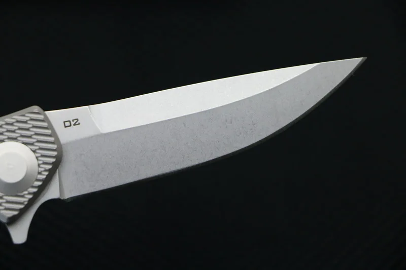 Складной нож Флиппер TIGEND ZT0452 лезвие D2 рукоятка из титанового сплава TC4 карманные
