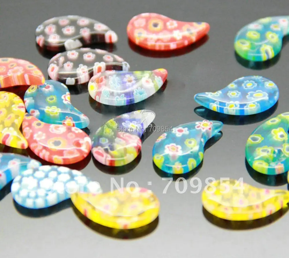 Бесплатная доставка! 60 шт./лот Разноцветные 2 мм отверстием шармы капли воды