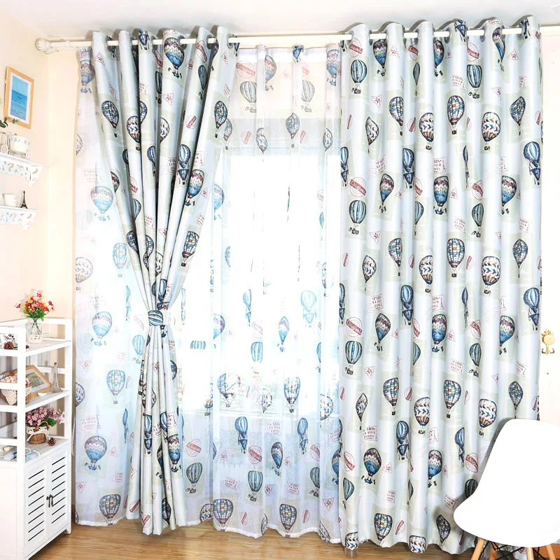 Горячая мультфильм шар ребенок занавес мальчик готовой продукции оттенок ткани