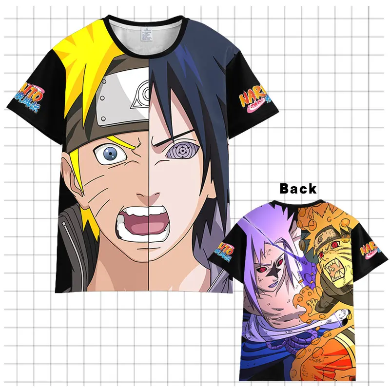 Аниме Hokage футболка с Наруто для мужчин женщин коротким рукавом летнее платье