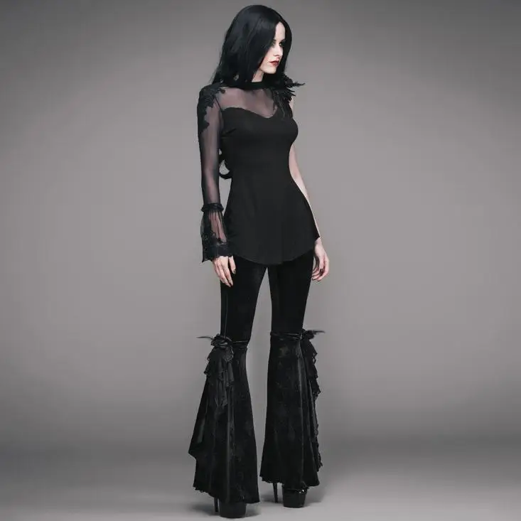 Женский топ Goth с одним рукавом ETT003|Футболки| |