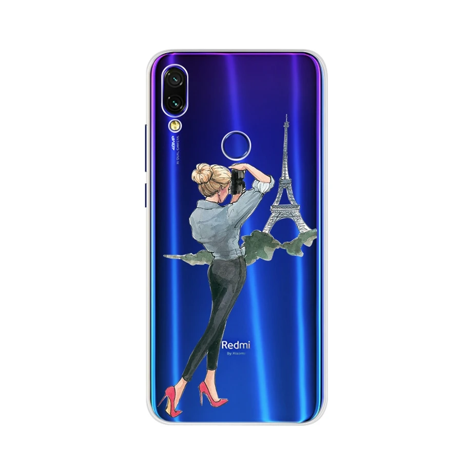 Оригинальный чехол для телефона Xiaomi Redmi 7a Note 7 Pro мягкий силиконовый