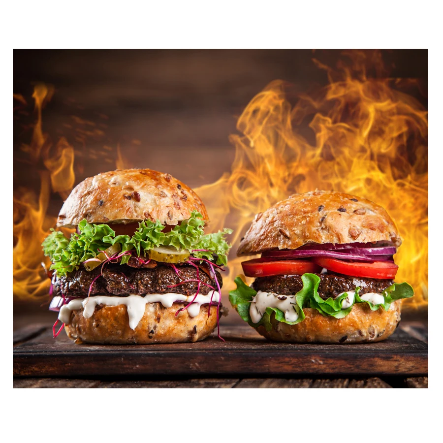 Алмазная живопись с гамбургерами алмазная картина сделай сам вышивка крестиком