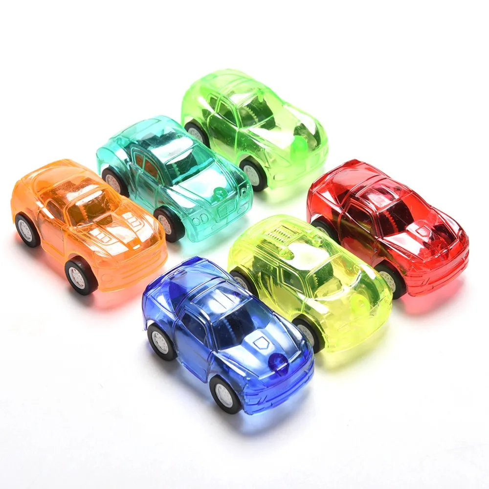 

5PCS Pull Back Car Plastic Cute Toy Cars For Child Wheels Mini Car Model Kids For Boys Candy Color
