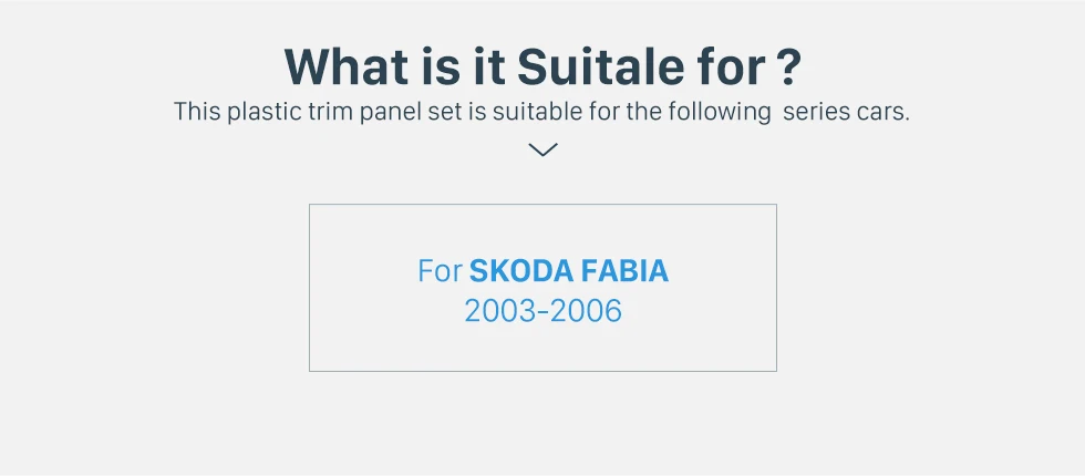 Seicane двойной Din автомобиля gps Радио панель для 2003 2004 2005 2006 Skoda Fabia стерео рамка Лицевая панель отделка Установка