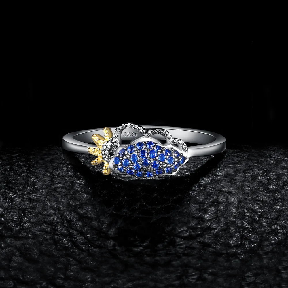 JewelryPalace небо облака солнечные дни создан синий шпинель кольцо 925 пробы серебряные