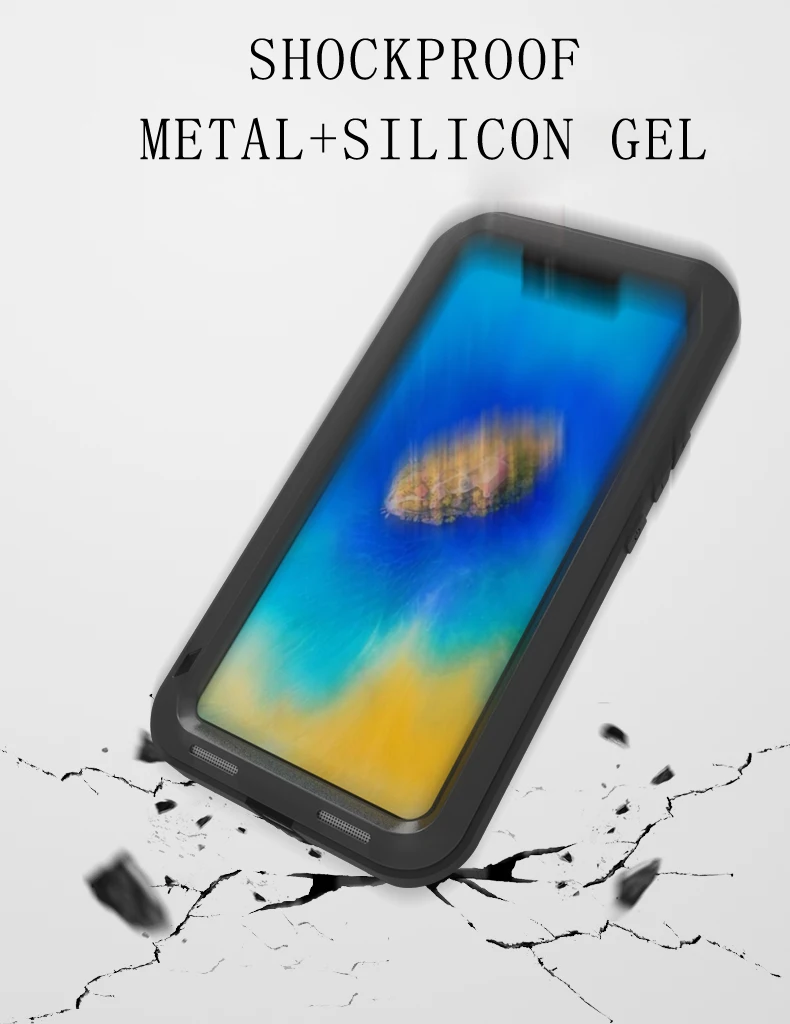 Aluminum Metal Armor Case For Huawei Mate 20 Pro Phone Shockproof Heavy Duty Protective Cover Mate20 |