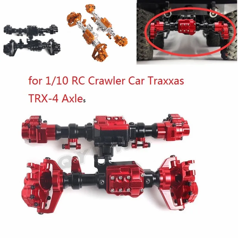 QYWWRC TRX4 алюминиевый корпус передней и задней портальной оси для 1/10 RC Crawler Car Traxxas TRX 4