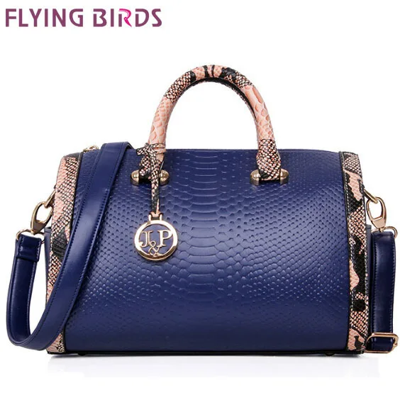 FLYING BIRDS! 2015 new Fashion leather bag ladies Serpentine tote Shoulder handbags women famous brands Bag LS5055 | Багаж и сумки