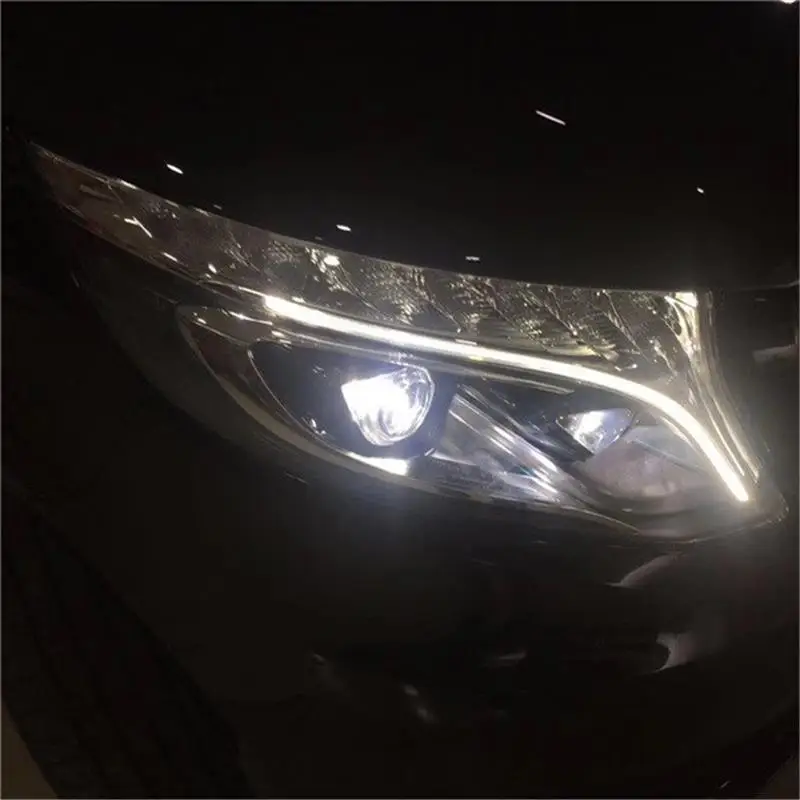 Дневные Automovil автостайлинг Drl светодиодные ходовые Cob фары Задние Автомобильные в