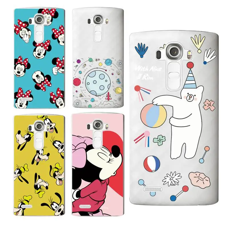 Мягкий прозрачный ТПУ чехол для телефона с Минни LG G3 G4 G5 V10 K3 K4 K5 K8 K10 2017 Бесплатная