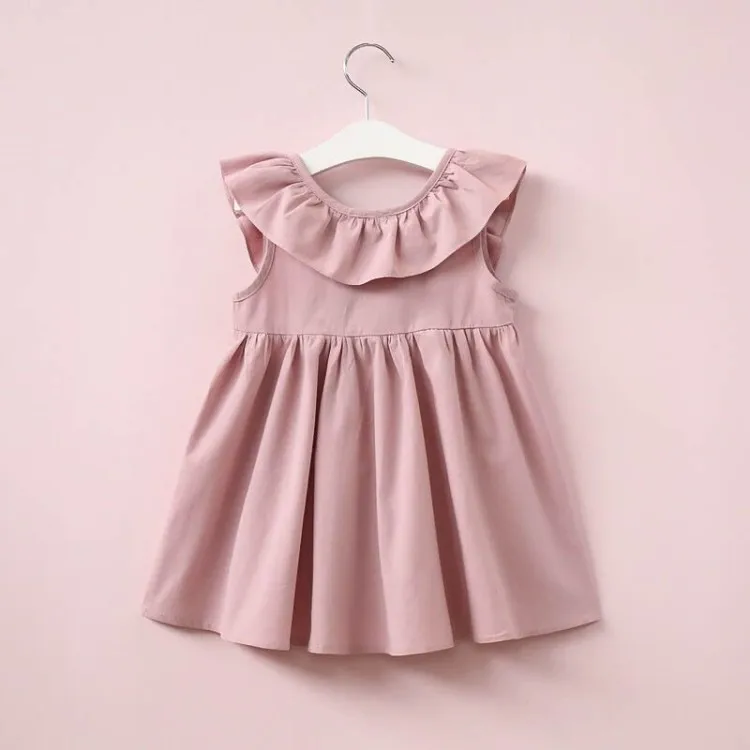 Girls dress 2019 summer new bow cotton fashion girl | Детская одежда и обувь