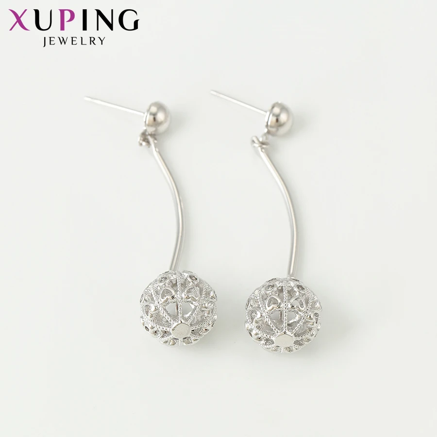 Xuping Fashion Party Vintage Temperament Earrings Rhodium Color Plated for Women Christmas Jewelry Gifts 95552 | Украшения и