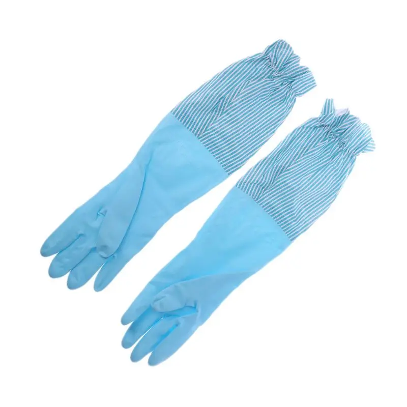 1 пара домашних моющих перчаток для дома и кухни с длинным рукавом