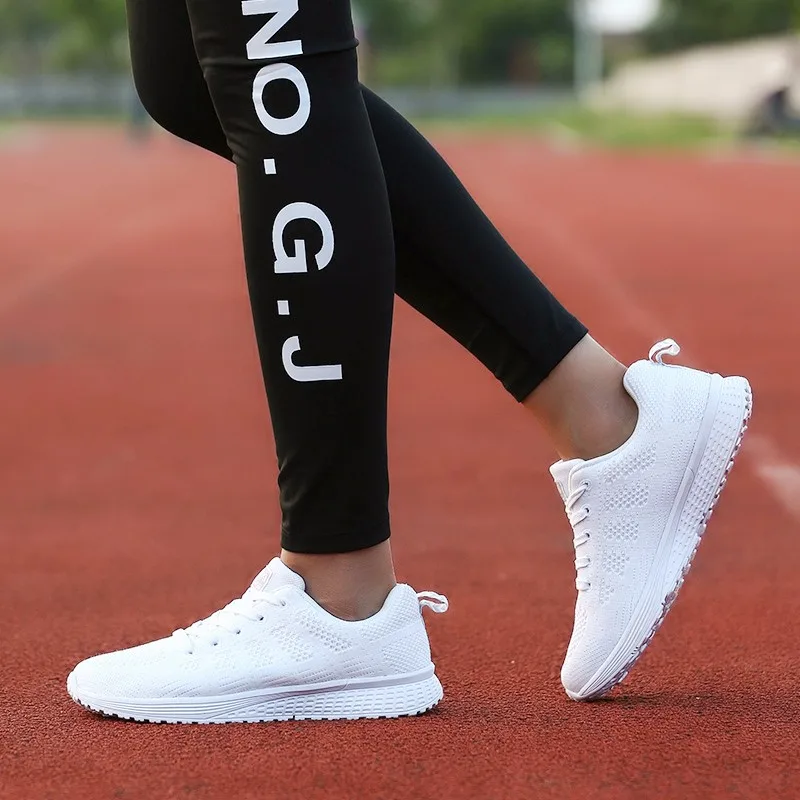 Mesh Lace Up Для женщин вулканическая обувь дышащие летние прогулочная повседневная