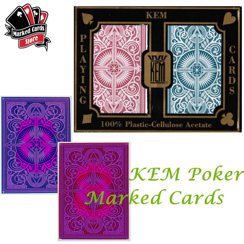 2 комплекта перспективных солнцезащитных очков KEM Arrow игральные карты красный и