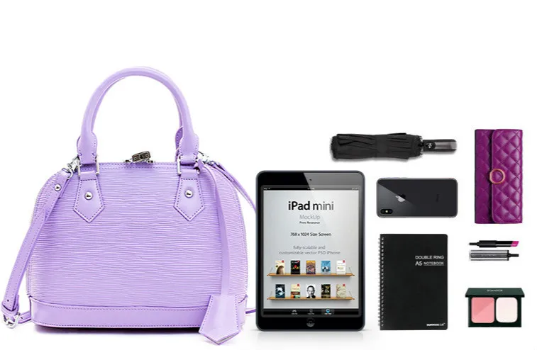 New Cowhide Female Entrapment Signature Shell cow Leather Female Packets Shoulder Hand Strap Bag