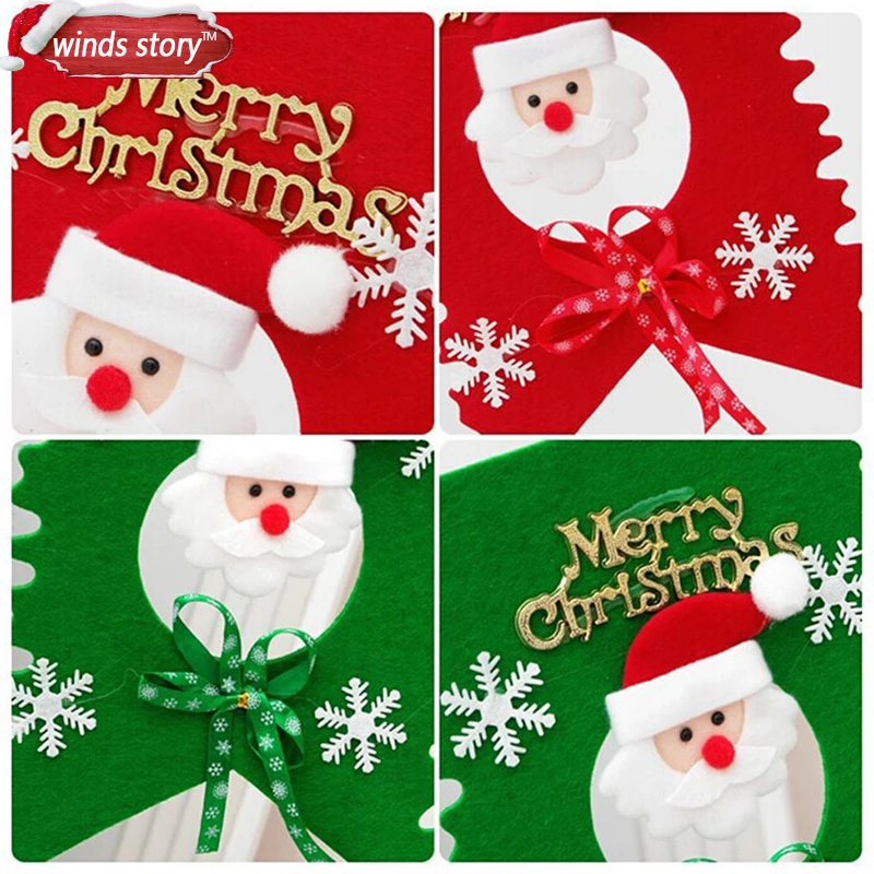 2 5 м/3 м Рождественское украшение на окно дерево Рождественский красный и зеленый