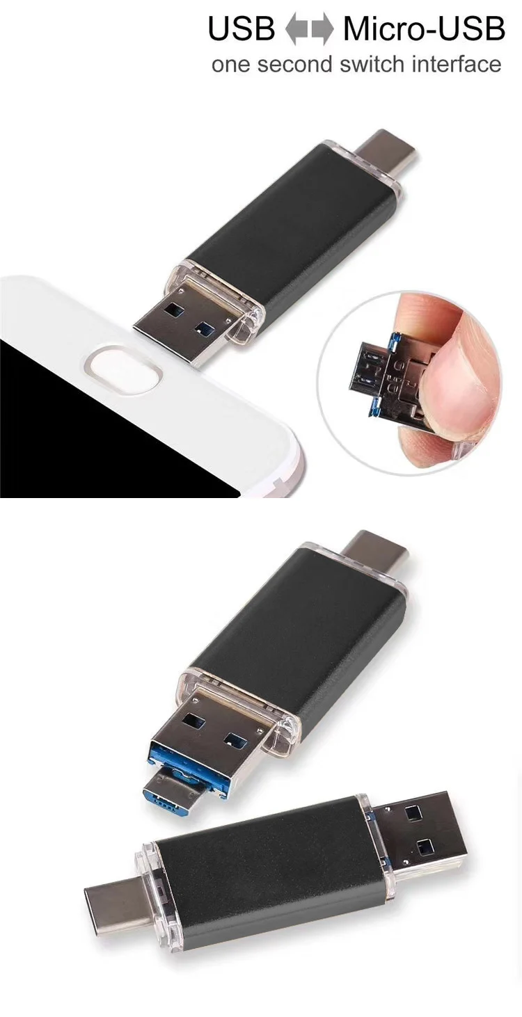 UTHAI C13 USB3.0 флеш-накопитель type-C/Micro/USB3.0 3в1 диск 32 Гб металлический флеш-накопитель 64 ГБ тип C Высокоскоростной U флеш-накопитель 16 Гб