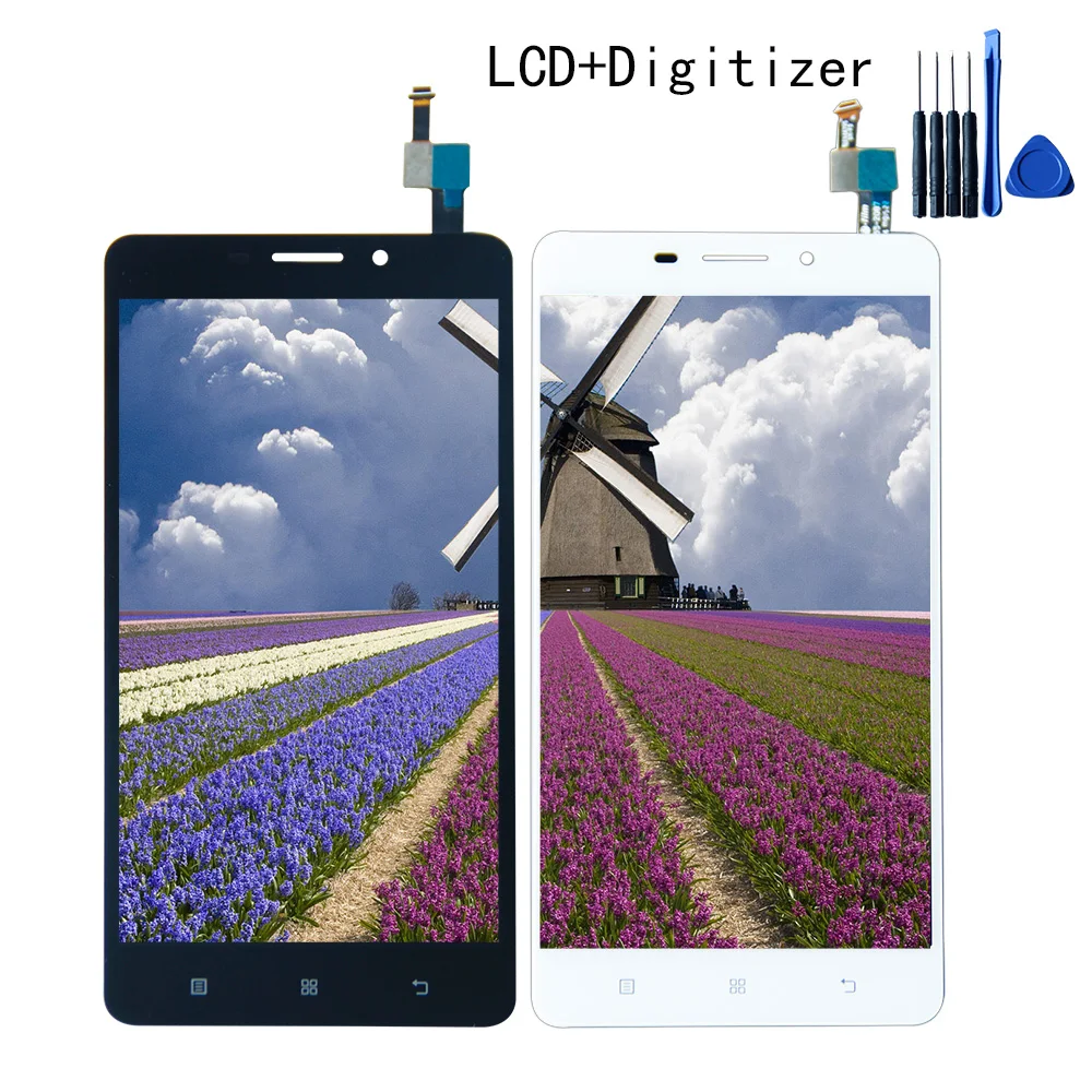 ЖК-дисплей 5 ''для Lenovo A5600 A5860 A5890 с сенсорным экраном и дигитайзером 1280x720 в