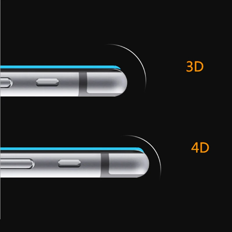 SMILYOU 4D полное покрытие закаленное Стекло для iPhone 7 6 изогнутый край Экран