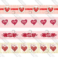 custom japanese cartoon valentines day ribbon grosgrain polyester ribbons diy hairbows wedding decor tape 50 yard