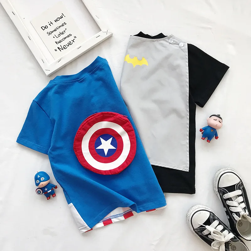 Новинка 2019 футболка для маленьких мальчиков и девочек с рисунком из мультфильма