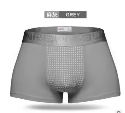 grey 3 шт./упак. Для Мужчин's магнитотерапия брюки турмалин нижнее белье(шортики) для магнетической терапии пикантные Для мужчин нижнее белье, нижнее белье - Цвет: grey