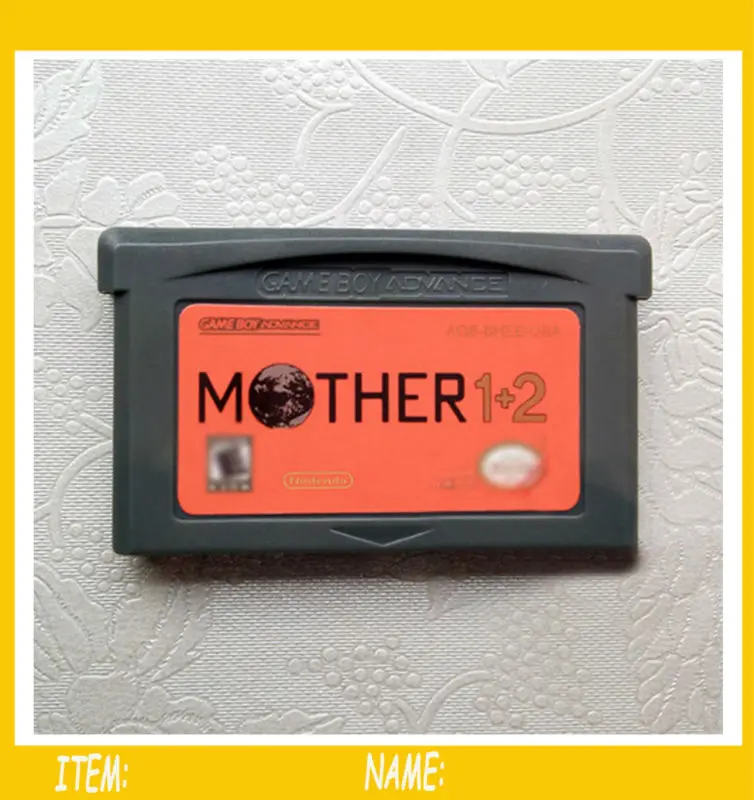 100 шт. игра Nintendo GBA Mother 1 + 2 видеоигры картридж консоль карта ЕС английский