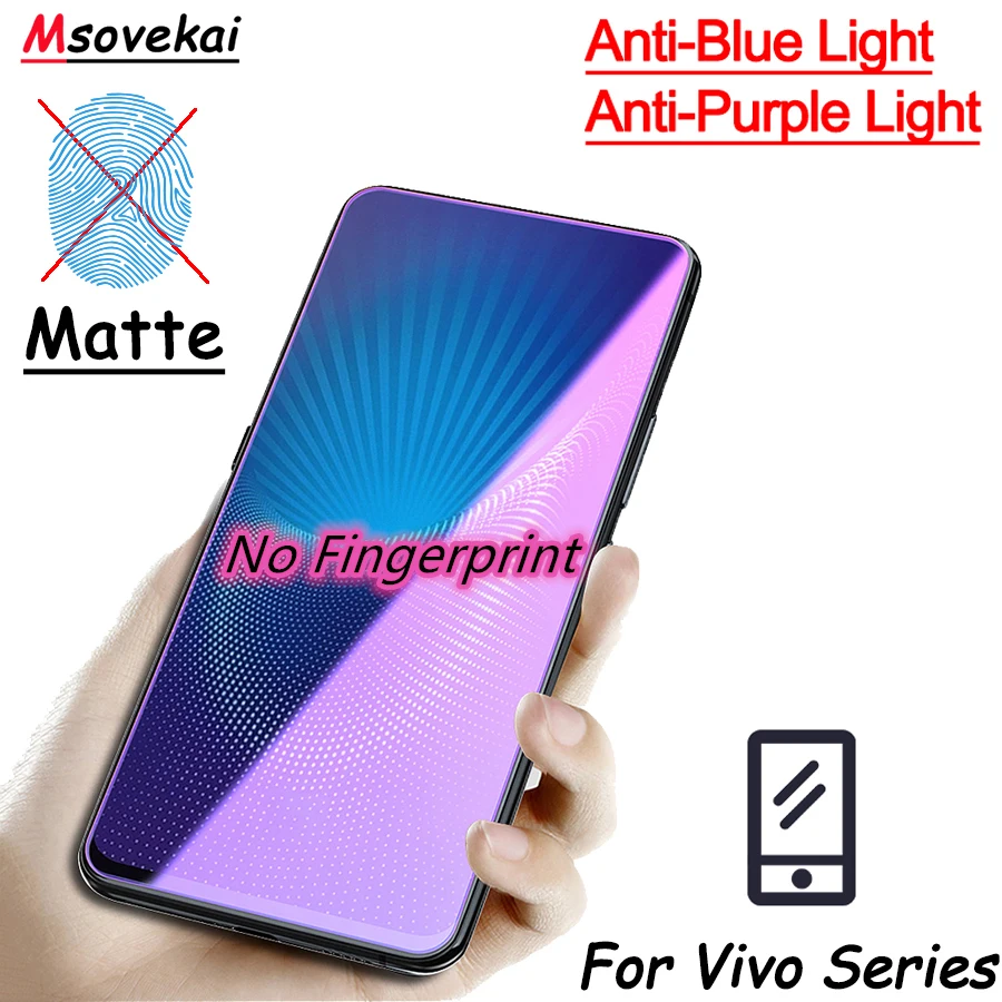 Анти синий фиолетовый свет закаленное стекло для VIVO V9 Youth Y85 Y75 Y79 V15 Pro Y91i Y93 Y95 V7 Plus