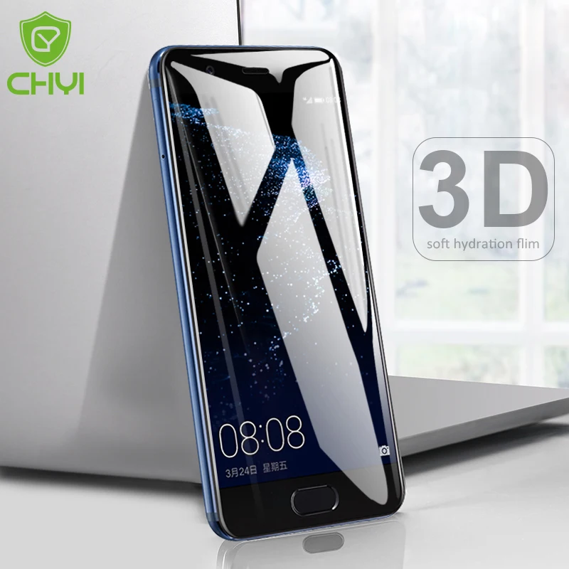 Изогнутая 3d пленка CHYI для Huawei P10 защита экрана P9 Взрывозащищенная гидратационная