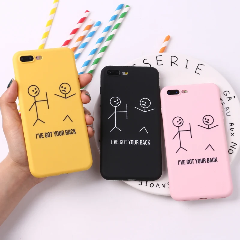 Для iPhone 12 11 Pro 6 8 8Plus X 7 7Plus XS Max мягкий силиконовый матовый чехол Coque Fundas Stick Figure Memes Cool