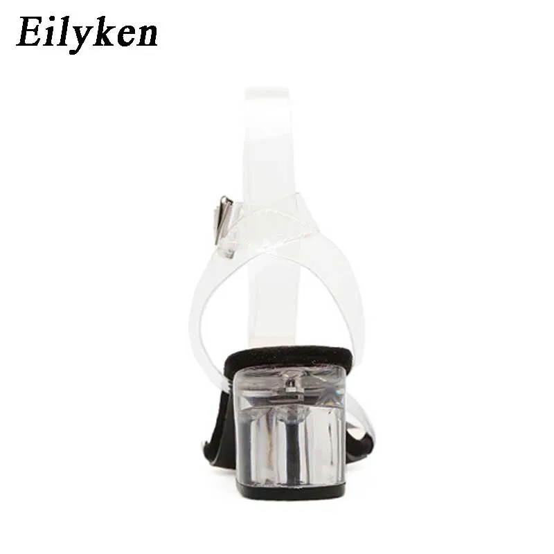 Eilyken/женские босоножки Прозрачные туфли лодочки из ПВХ на высоком каблуке Туфли