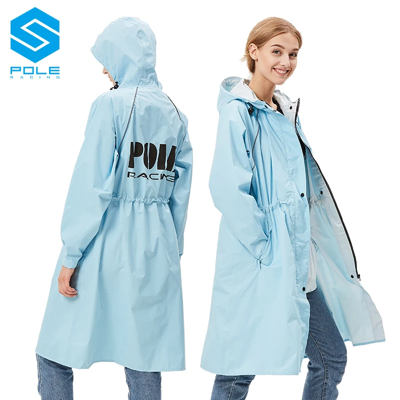 Длинный плащ дождевик для мужчин и женщин цельное пончо локомотив езды на