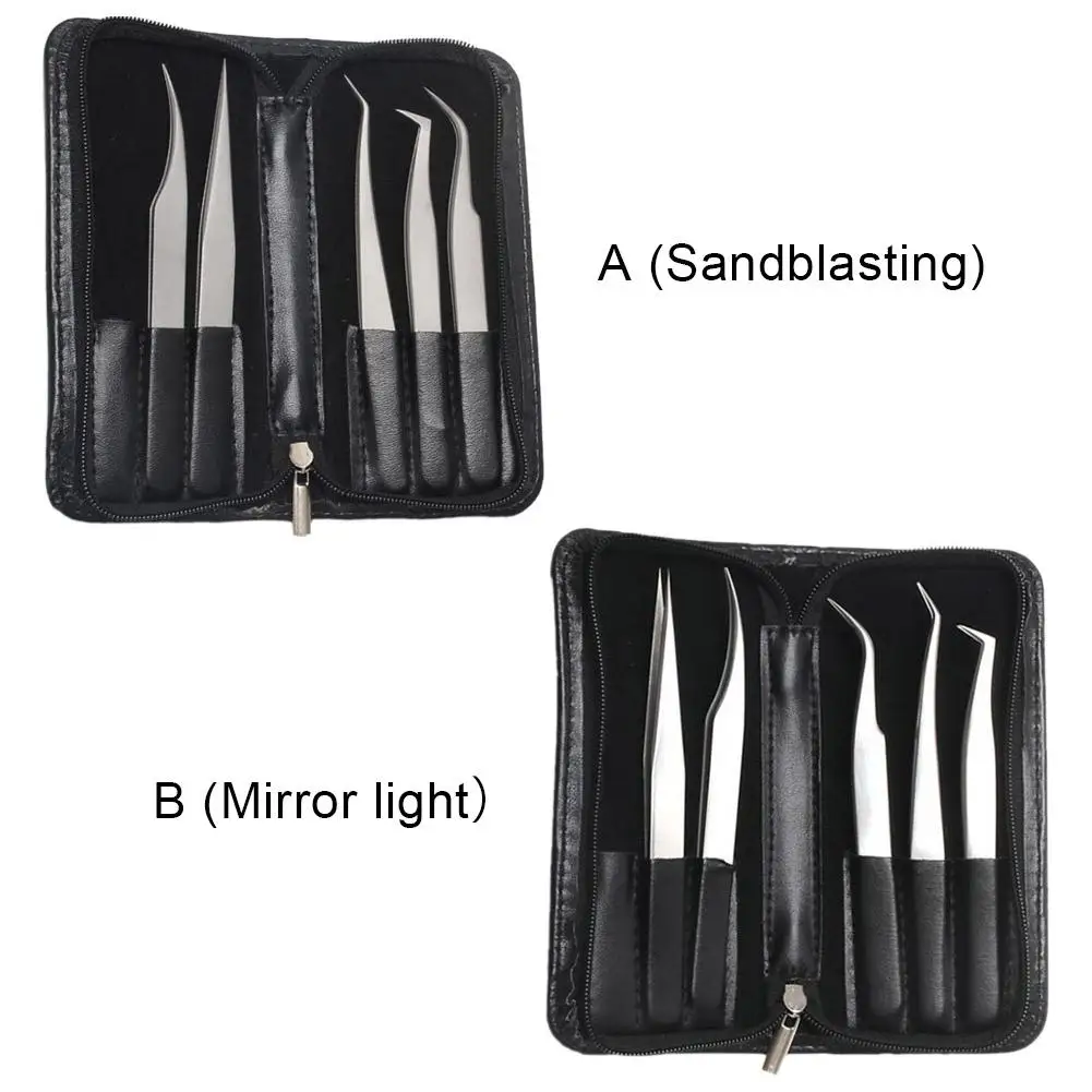 5pcs Eyelash Extension Tweezers Kit Professional False Eyelashes Tools Grafting Tool | Красота и здоровье