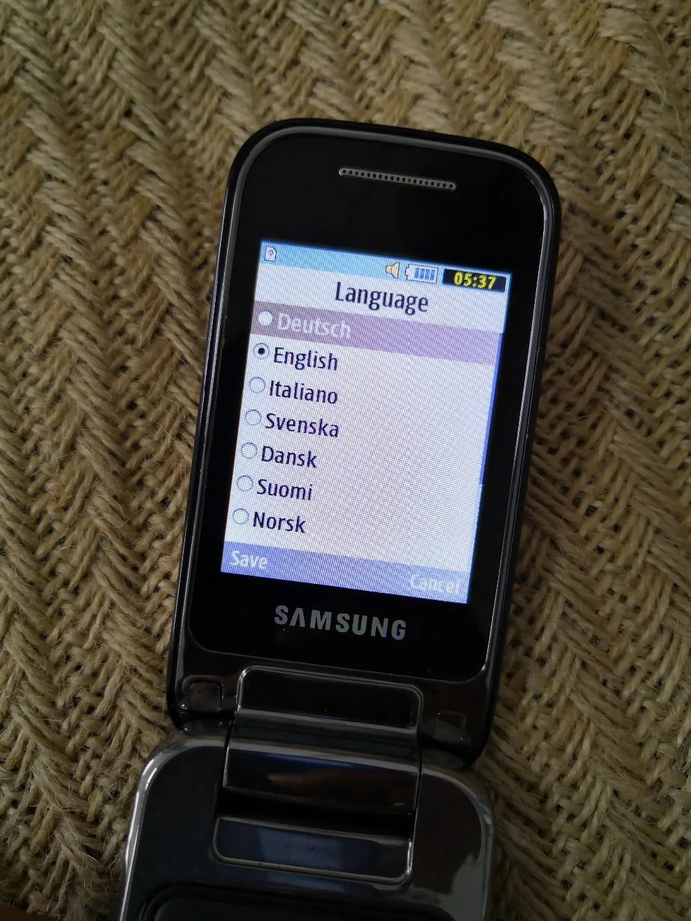 samsung C3595 разблокированный 3g WCDMA черный большие кнопки 2MP камера флип Восстановленный мобильный телефон с русским языком