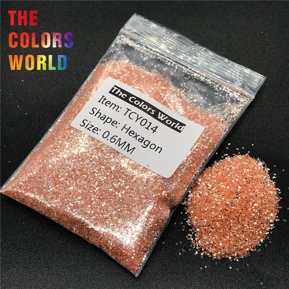

TCY014 Shinning Silver Orange Color Hexagon Shape Nail Glitter Nail Art Decoration Nail Gel Face Glitter Makeup Henna Tattoo DIY