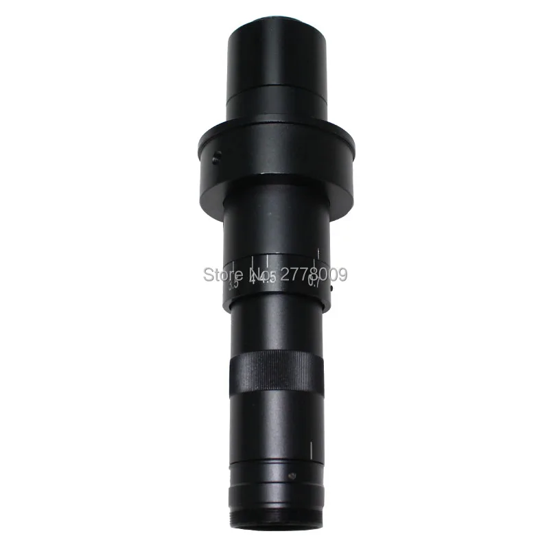 Adjustable 10X-180X Magnification Zoom 25mm C-mount Lens 0.7X-4.5X Adapter for Industry Microscope Camera Eyepiece Magnifier | Инструменты