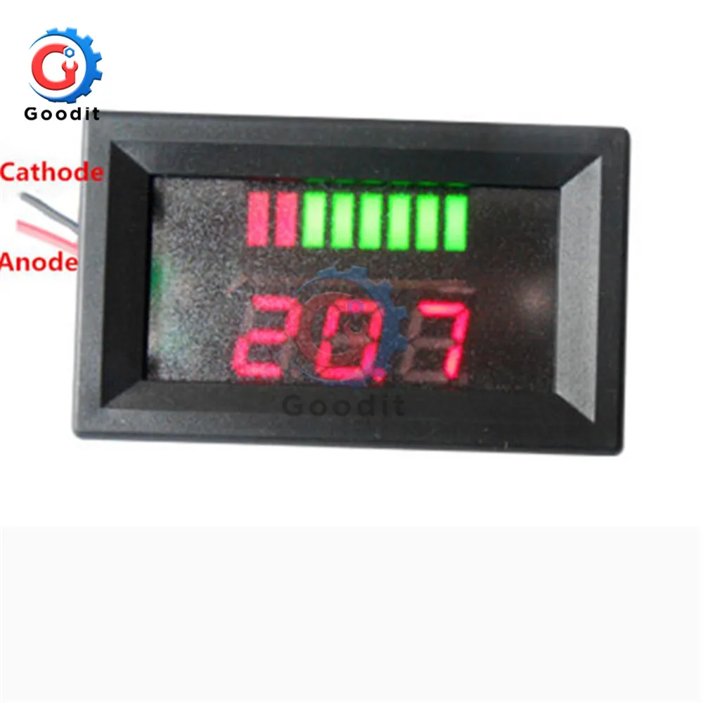 6V Lead-acid Lithium Battery Capacity Indicator Module Red Green Display Status Tester Storage Power Level Meter | Инструменты