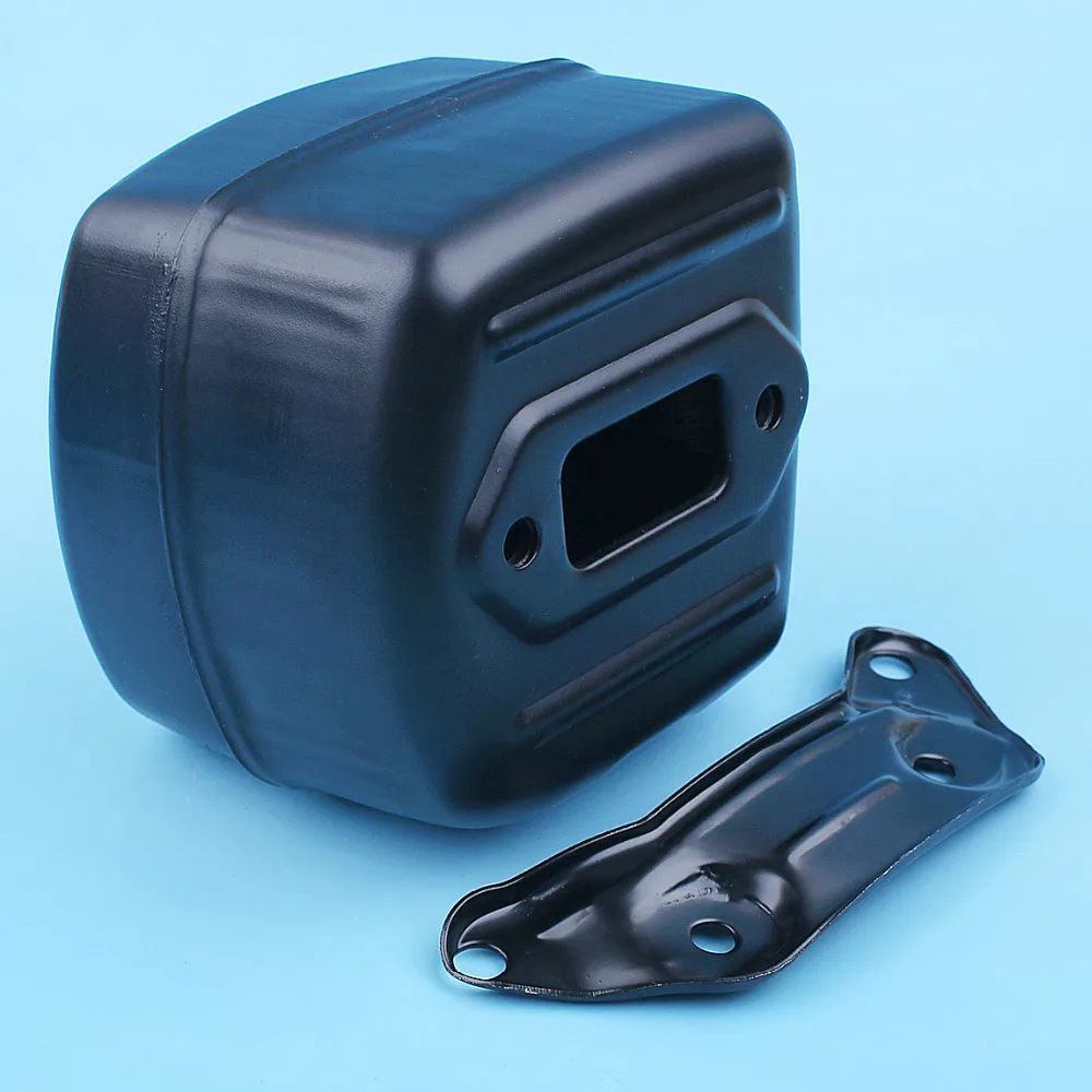 Глушитель портированный w/кронштейн поддержки подходит для Husqvarna 365 371 372 XP 385 390XP