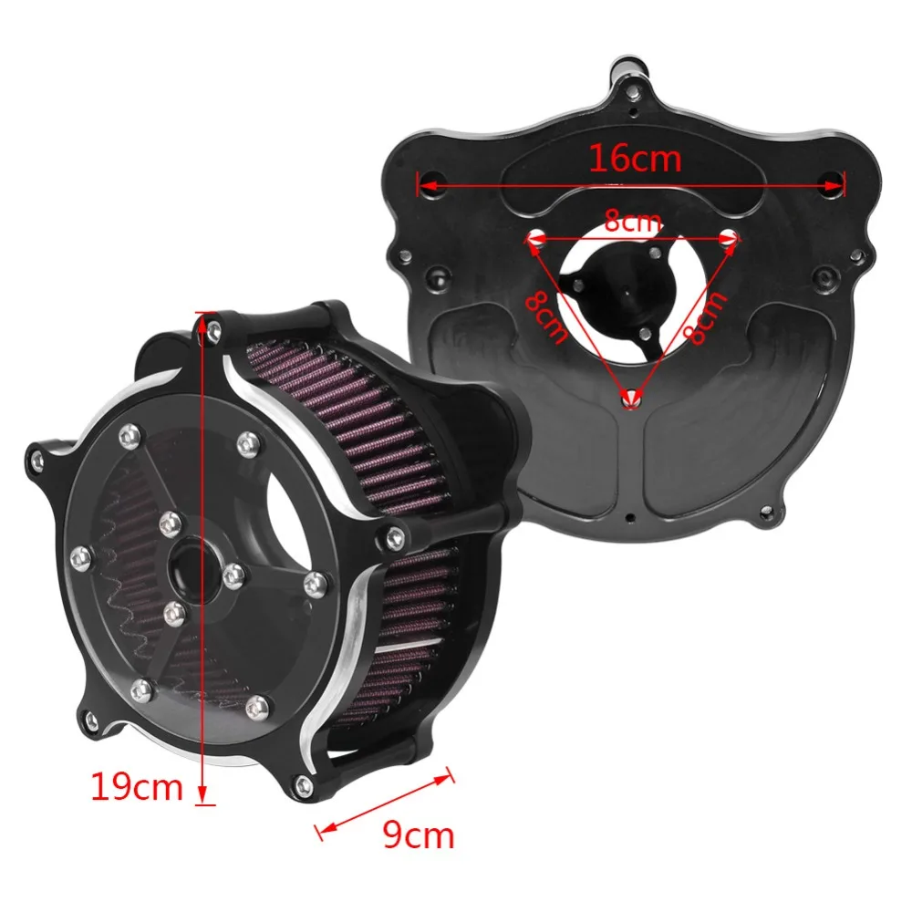 Воздухоочиститель для Кафе Racer подходит Harley Touring Street Glide Softail Dyna FXDLS FLSTNSE FLSTSE FXSBSE