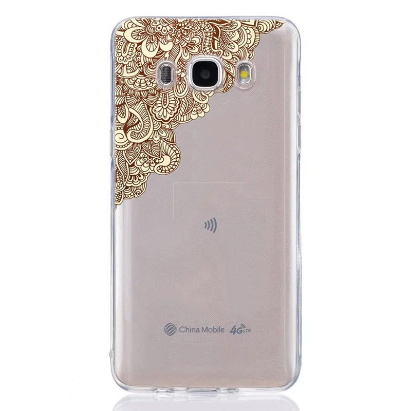 Для Samsung Galaxy 1 J2 J3 J5 J7 prime J120 J320 J330 ТПУ цветной мягкий геометрический Мандала