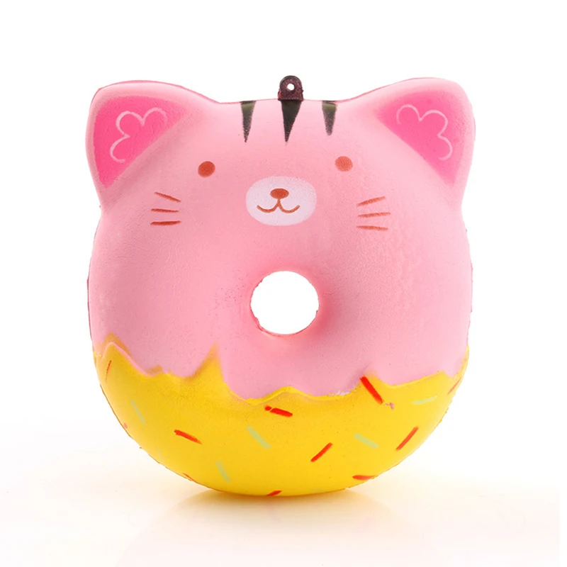 

2018 NEW Squeeze Anti stress Kawaii Cat Donuts Scented Squishy Slow Rising Prank Joke Antistress Funny Gadgets Interesting Toys